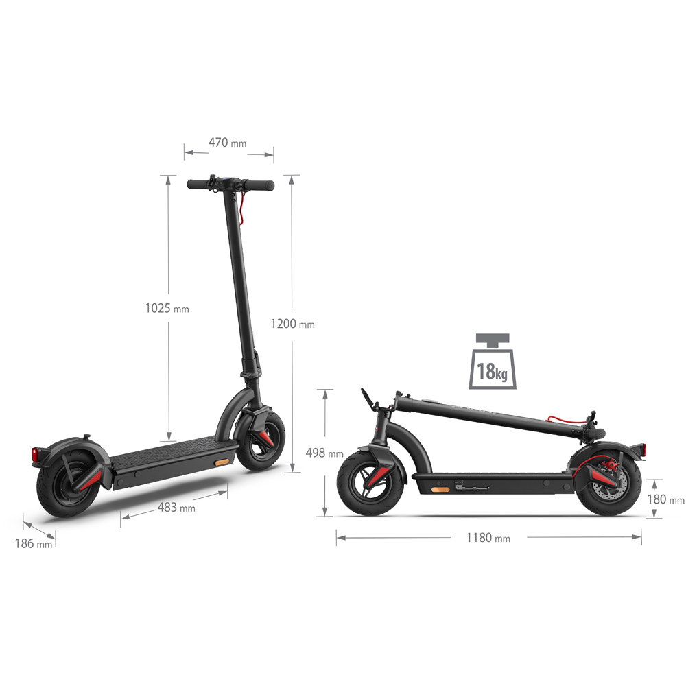Sharp Black Kick Scooter with Rear Suspension Image 9