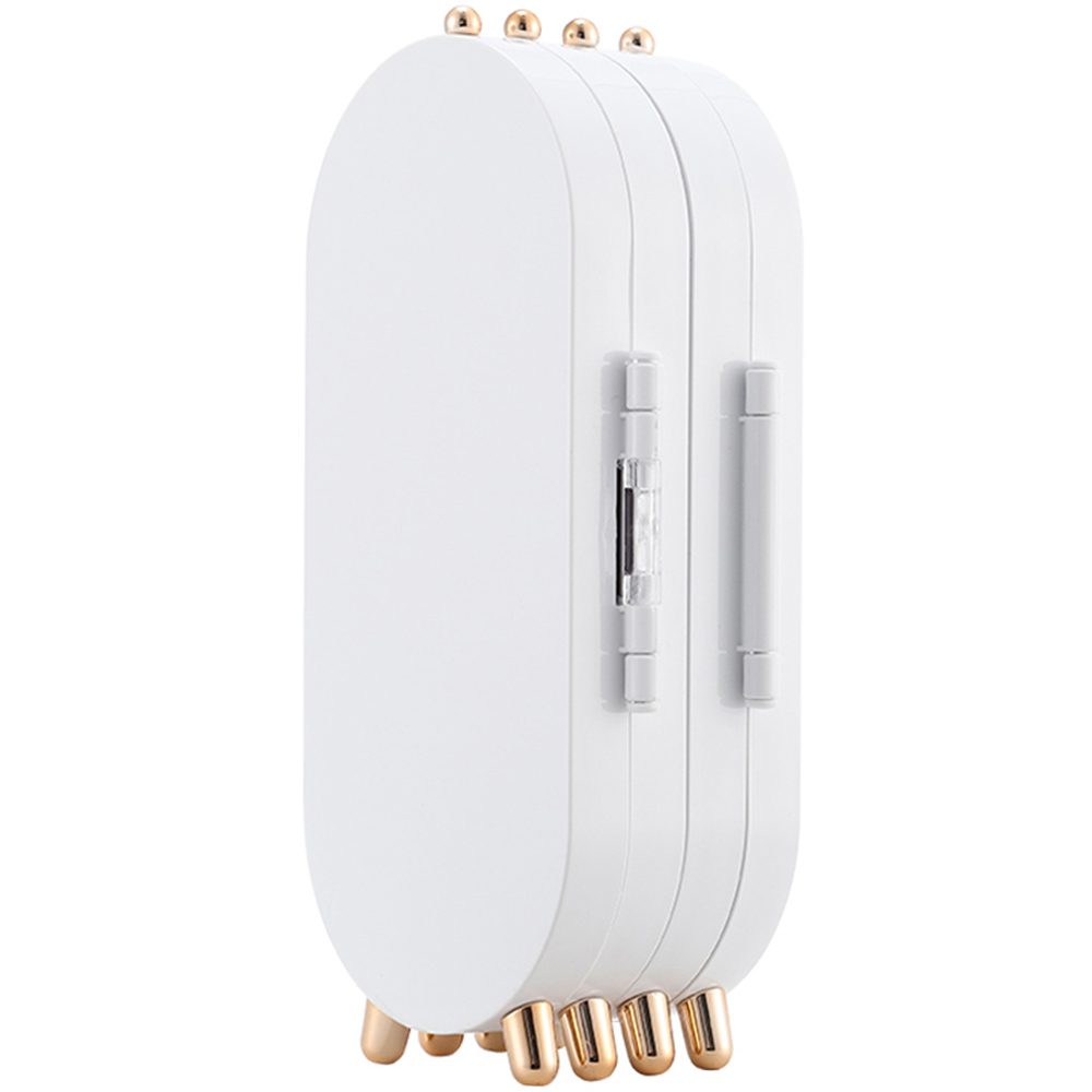 Living and Home 4 Tier White Dustproof Jewellery Storage Box with Mirror Image 4