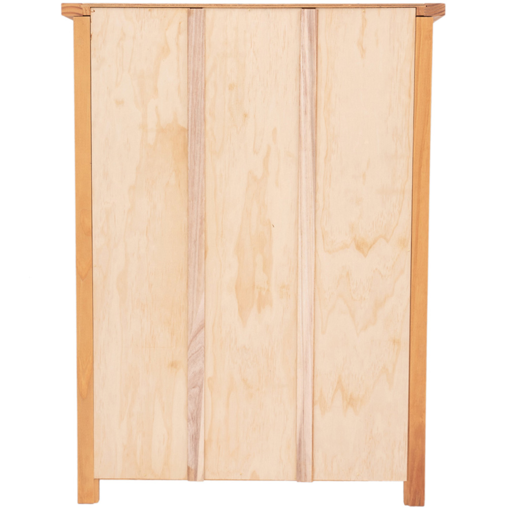Lucca 4 Shelf Waxed Wide Bookcase Image 5
