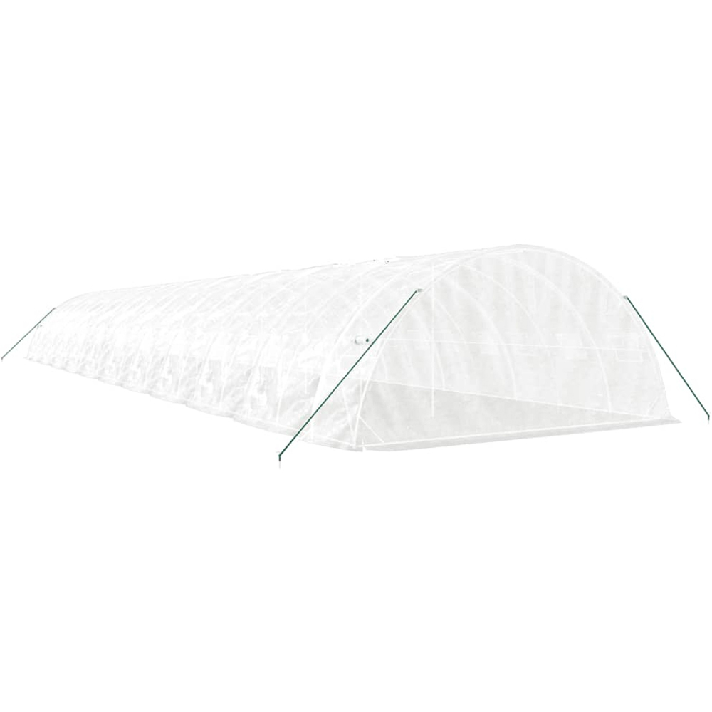 vidaXL White 16.4 x 72ft Greenhouse Image 2