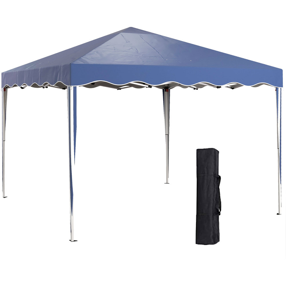 Outsunny 3 x 3m Blue Steel Frame Pop Up Gazebo Image 2