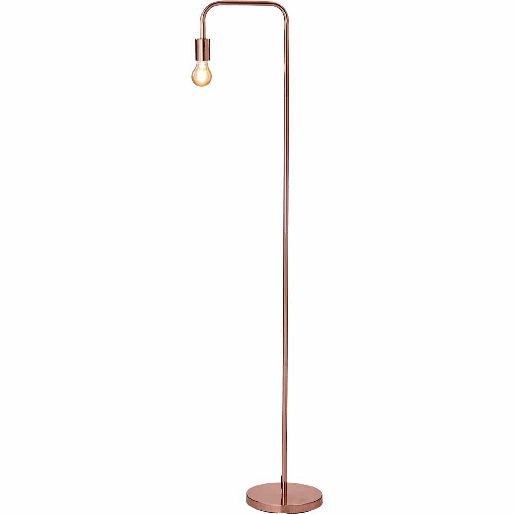 Wilko Copper Angled Floor Lamp Image 1