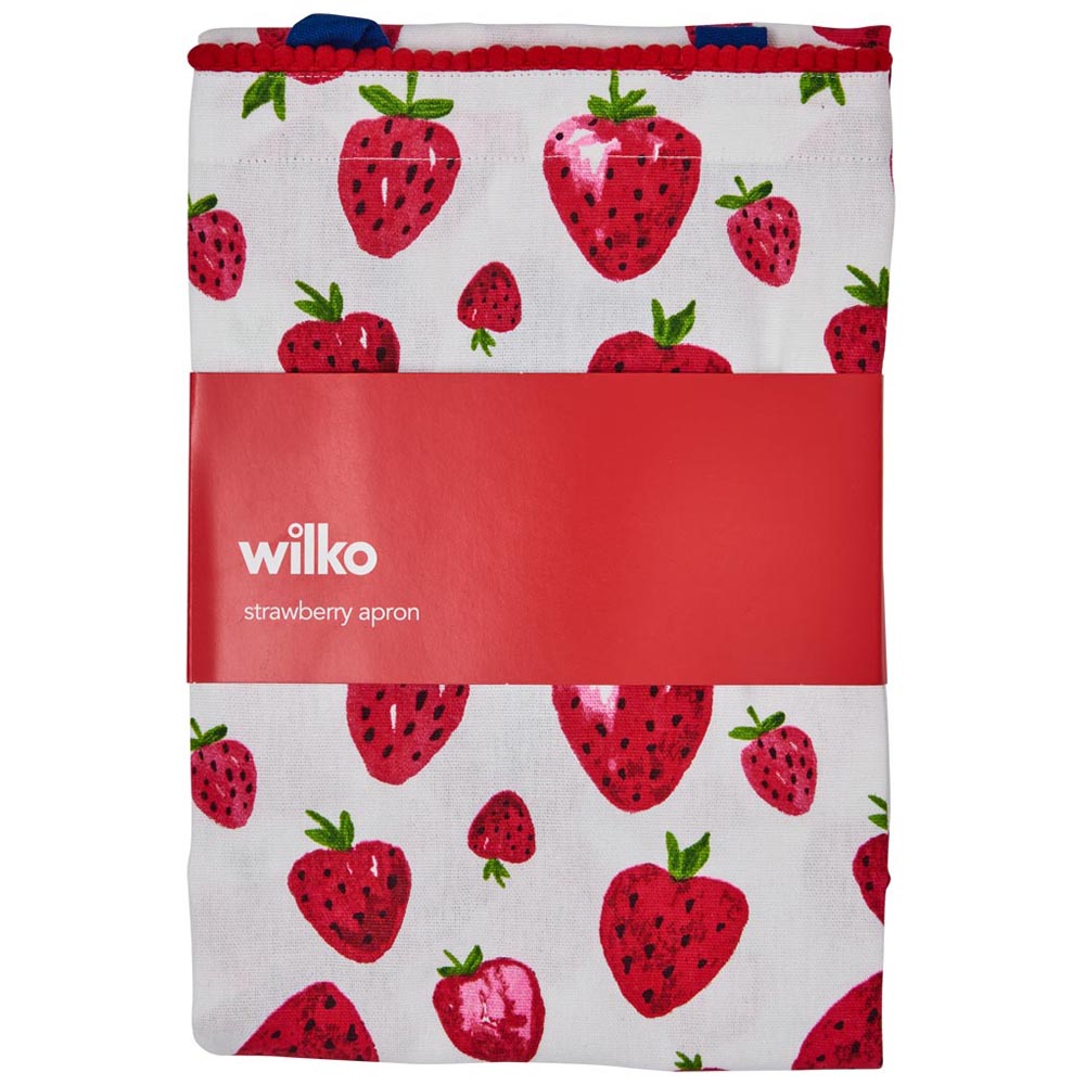 Wilko Strawberry Apron 61 x 84cm Image 2