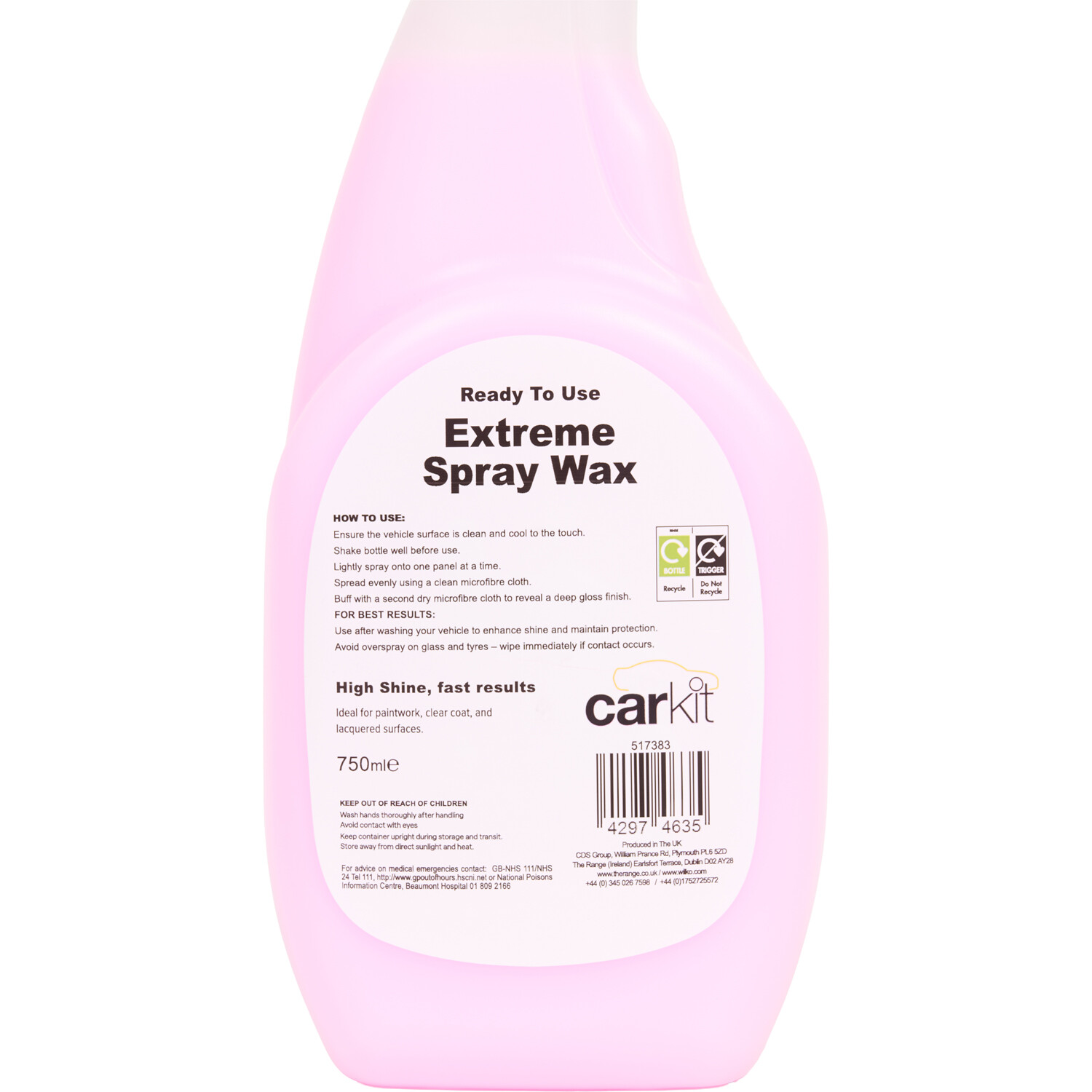 Carkit Extreme Spray Wax Image 4
