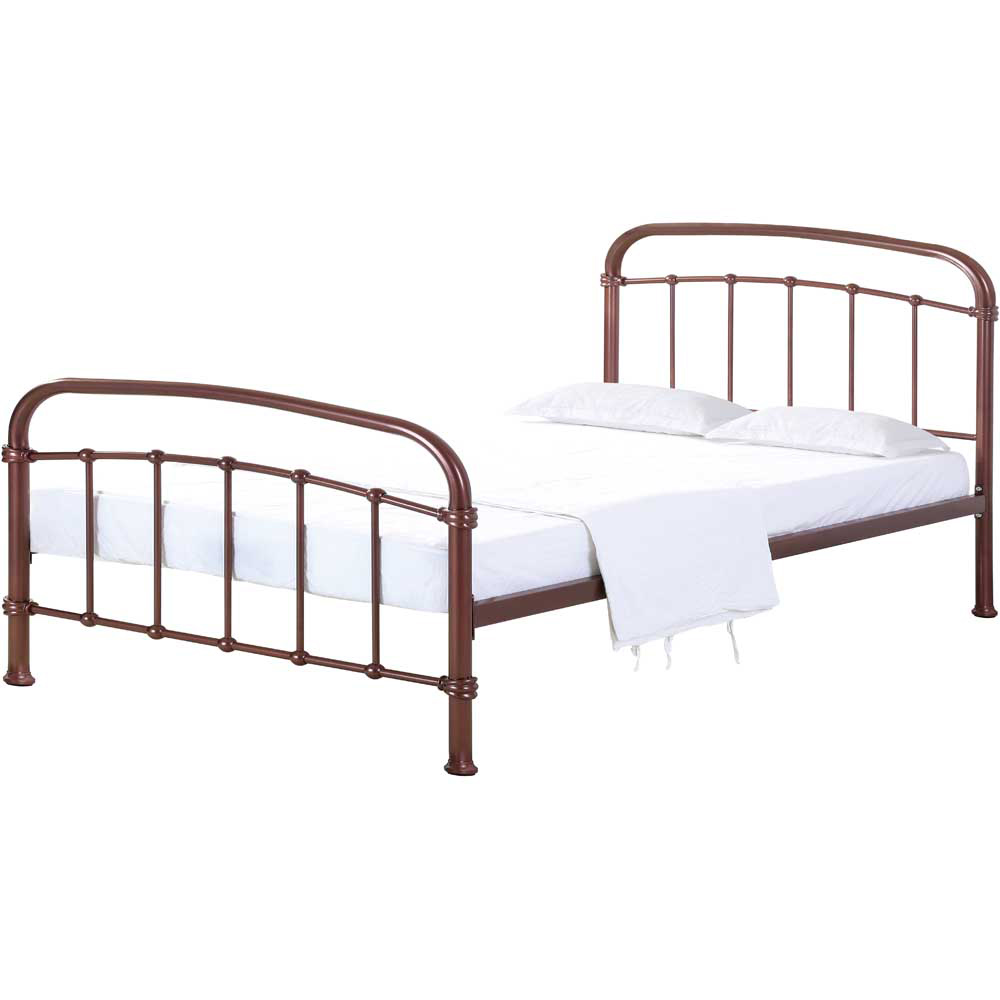 Halston 4.6 Double Copper Bed Frame Image 2