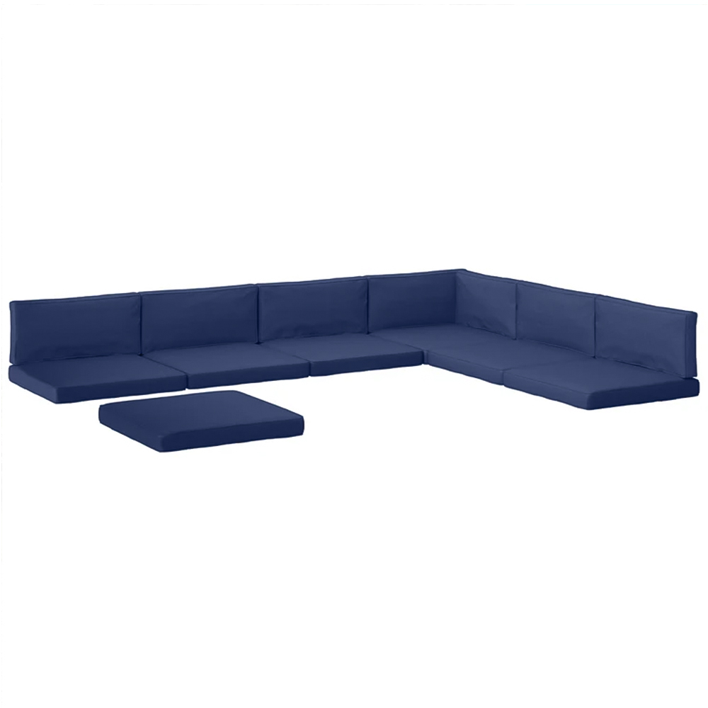 Outsunny 14 Piece Blue Garden Furniture Replacement Cushion Set Image 1