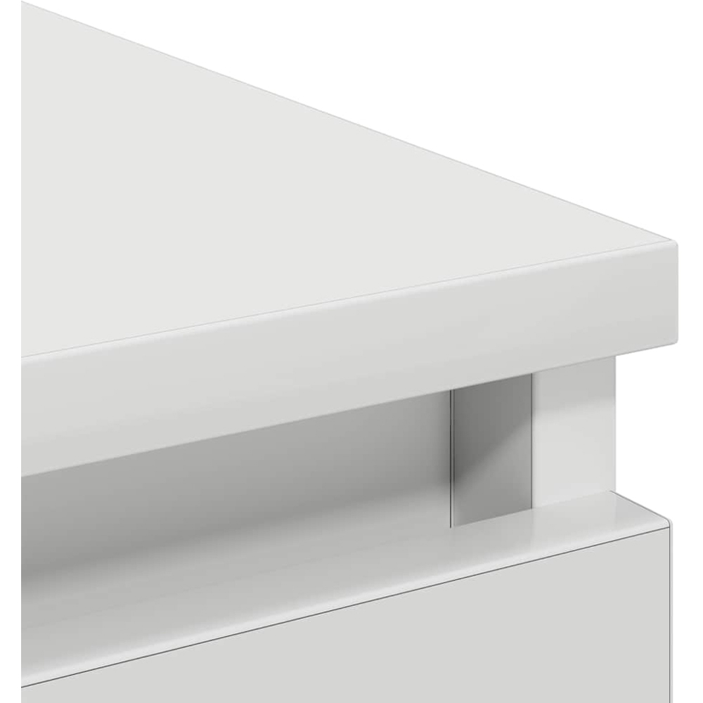 vidaXL 3 Drawer White Sideboard Image 9