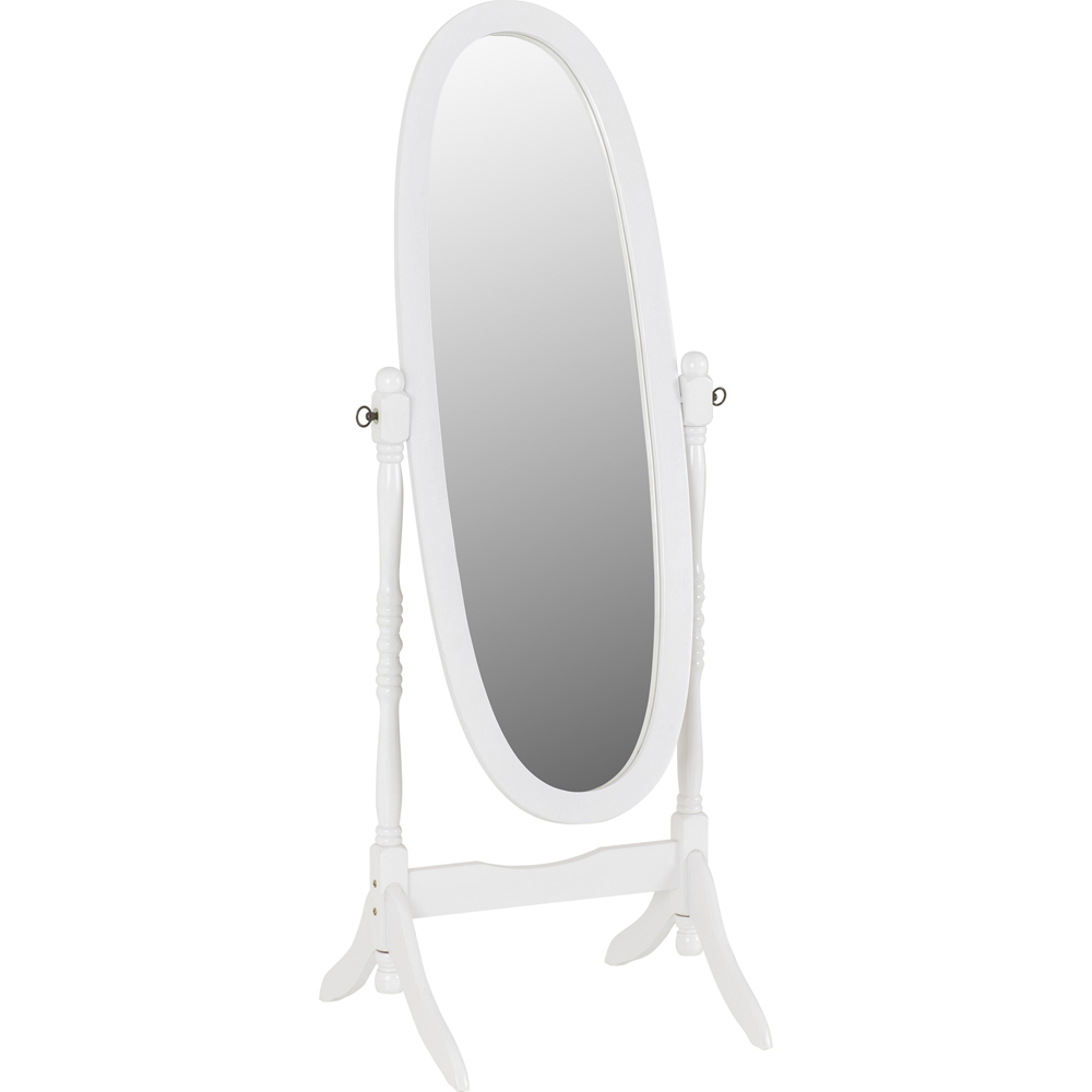Seconique Contessa White Cheval Mirror Image 1