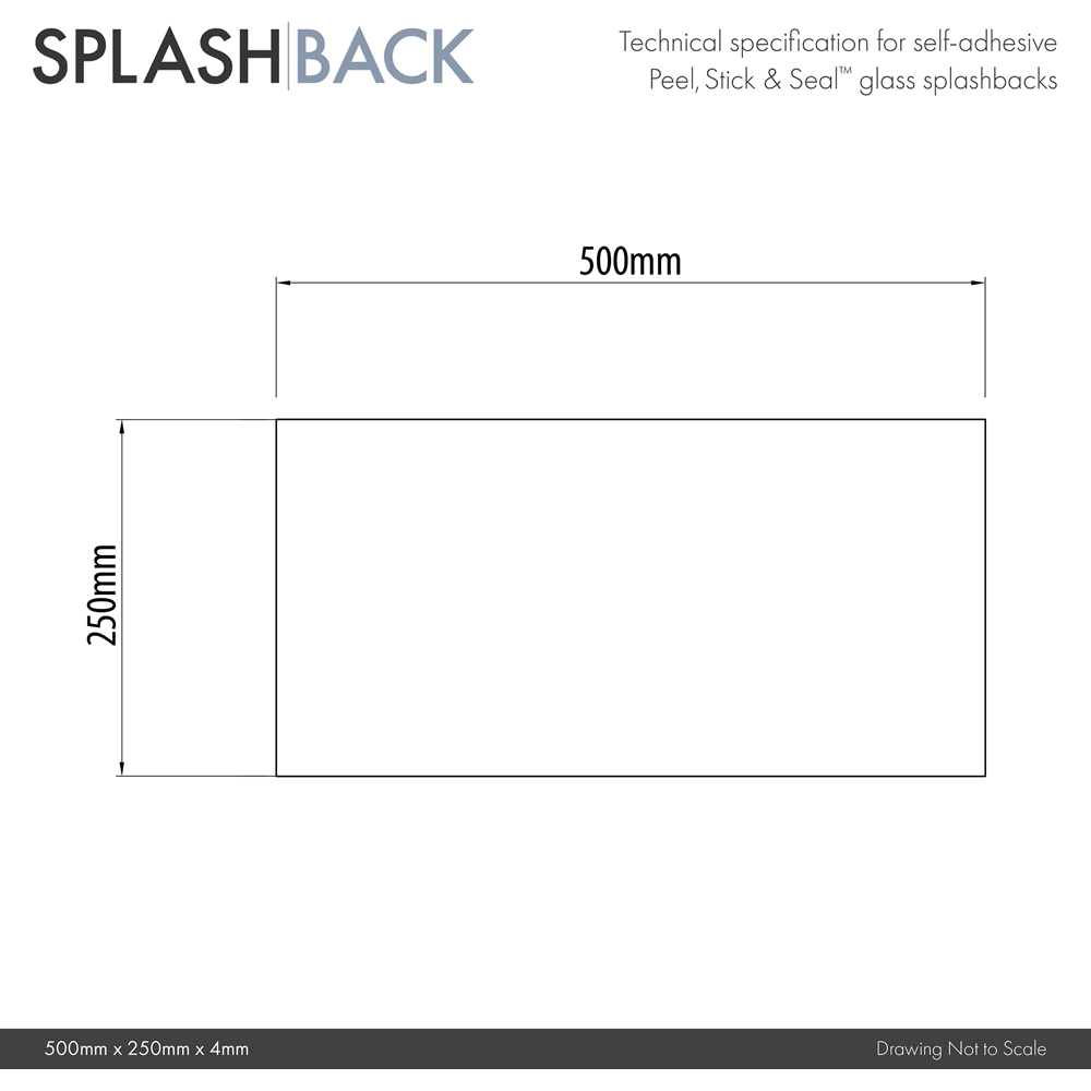 Carrara Marble Glass Bathroom Splashback 500 x 250 x 4mm Image 7