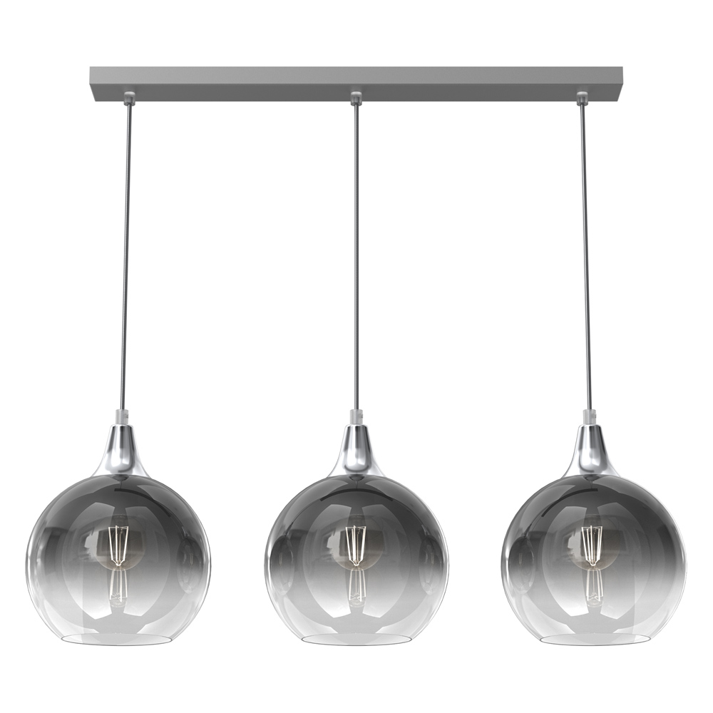 Milagro Monte Silver Pendant Lamp 230V Image 1
