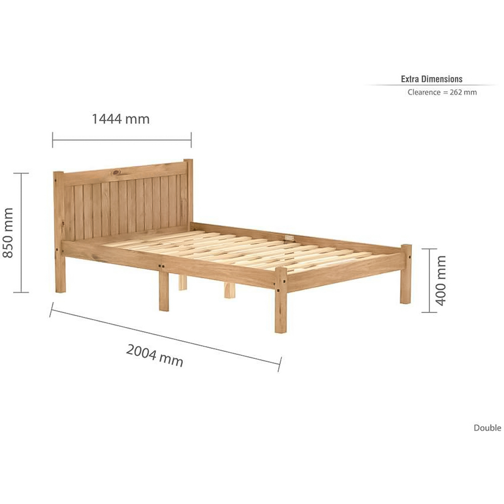 Rio Double Brown Bed Image 9