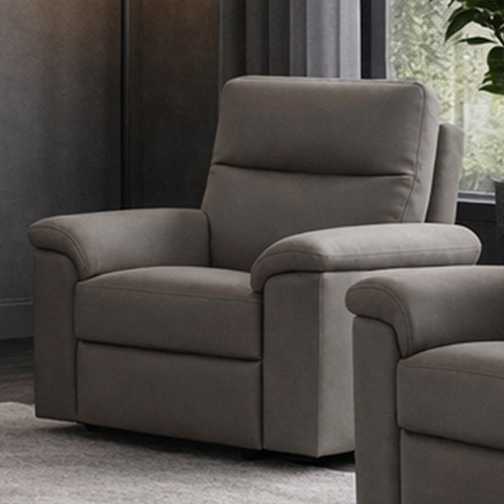 Aspire Marlowe Elephant Leather Power Recliner Armchair with USB Charging Image 1