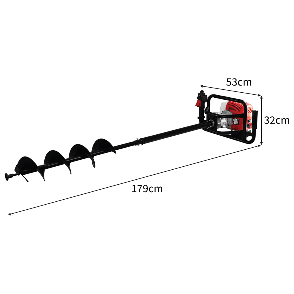 T-Mech 52cc Petrol Earth Auger Image 5