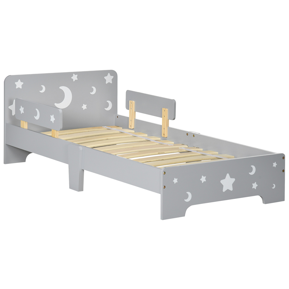 Playful Haven Single Grey Kids Toddler Bed Image 2