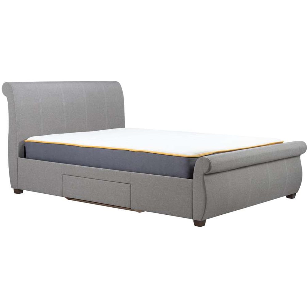 Lancaster King Size Grey Bed Image 3