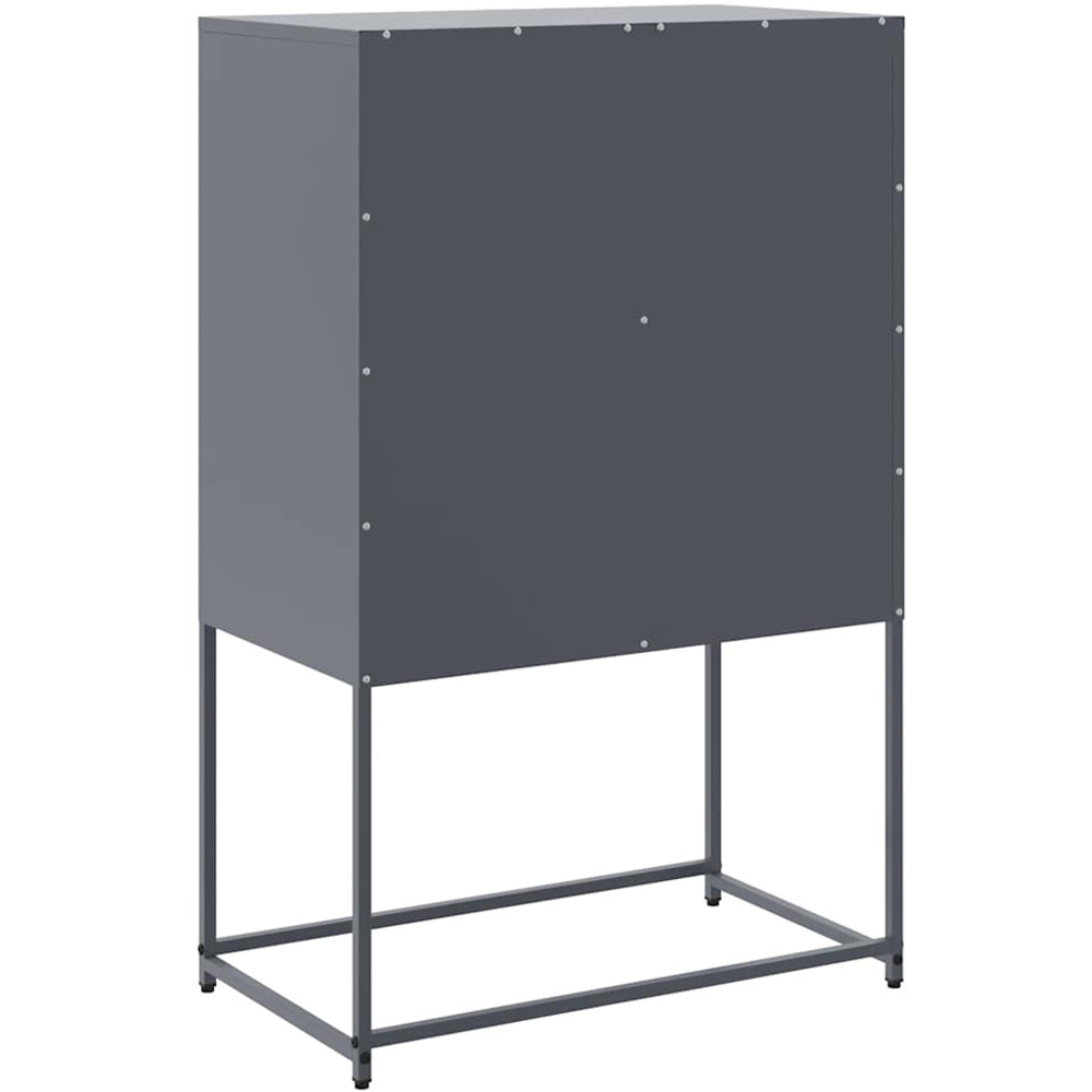 vidaXL 2 Door Anthracite Steel Highboard Image 8