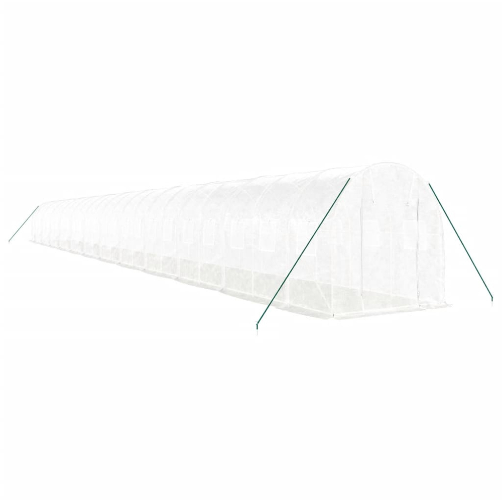 vidaXL White 6.5 x 78.7ft Greenhouse Image 2