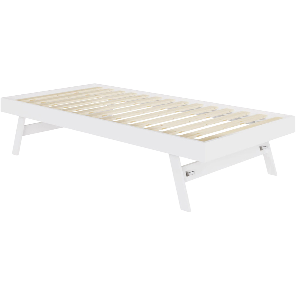 GFW Madrid White Wooden Trundle Day Bed Image 2