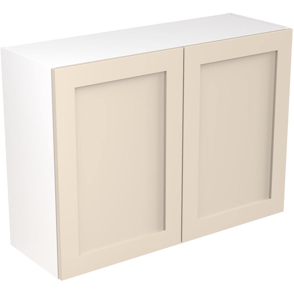 Kitchen Kit Shaker Matt Cashmere Wall Kitchen Cabinet Flatpack 1000mm Image 1