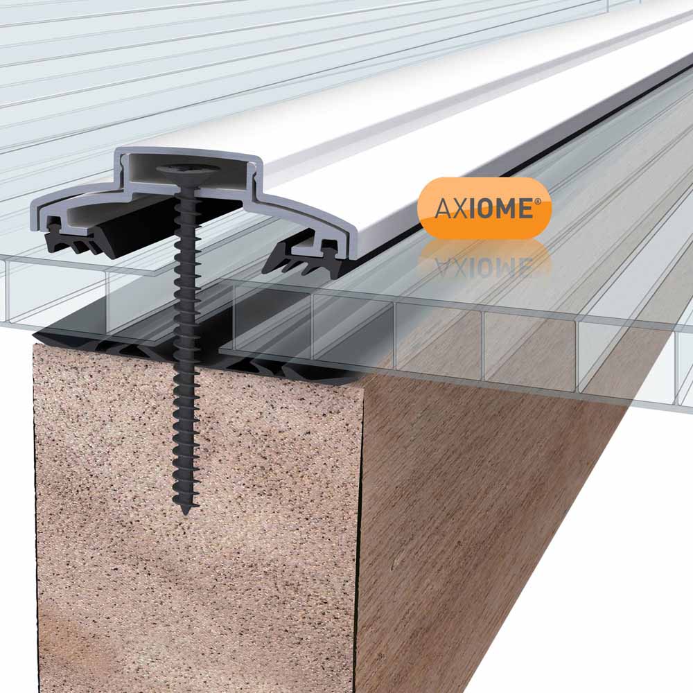 Axiome 10mm Clear Polycarbonate Twinwall Sheet 2100 x 1000mm Image 2