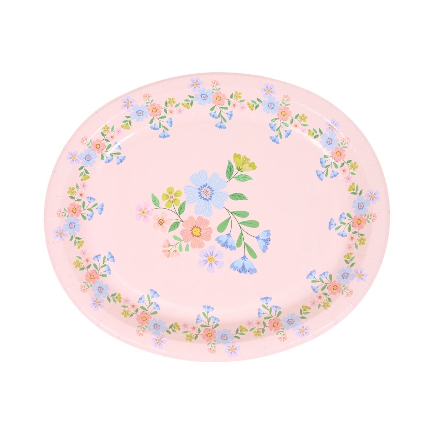 Pack of 8 In the Flowers Serving Platters Pink Image 2