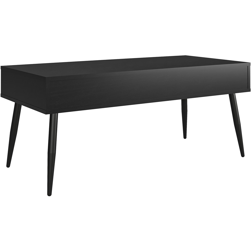 Dorel Copley Single Drawer Black and Oak Coffee Table Image 4