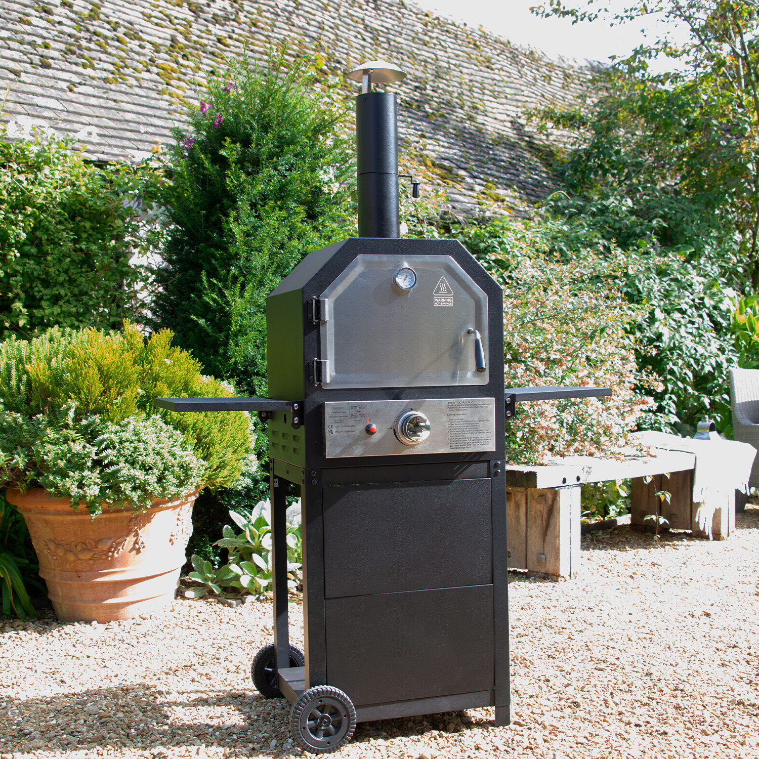 Gas Pizza Oven  - Black Image 2