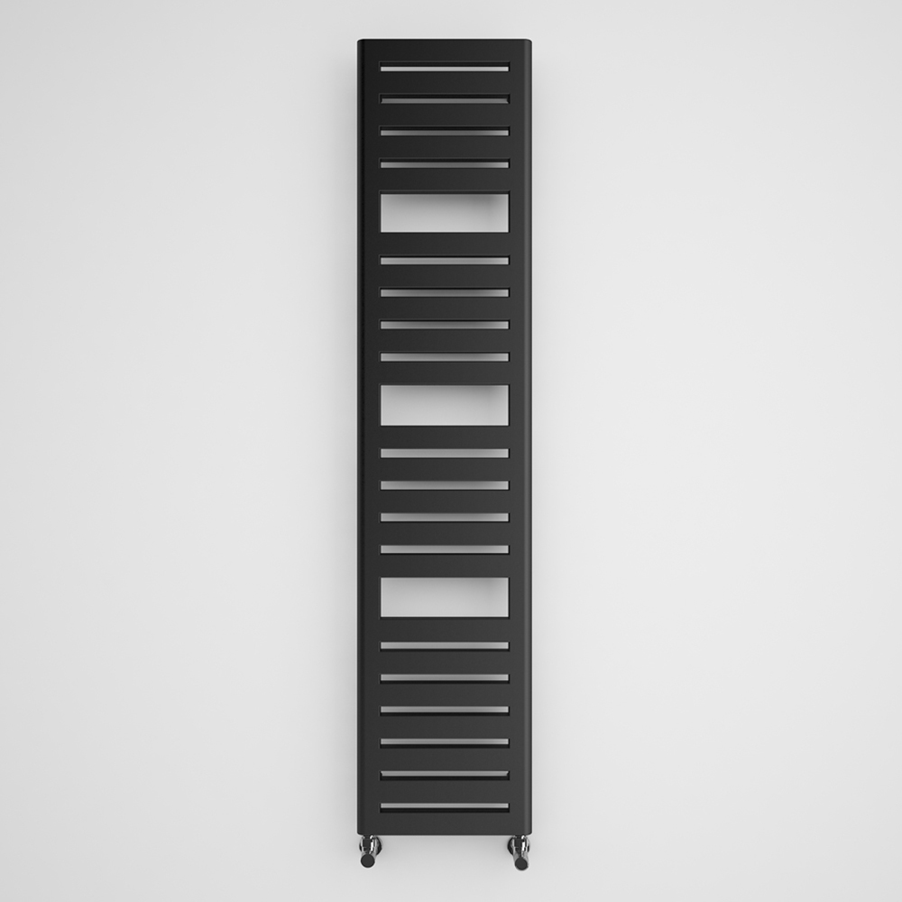 Terma Salisbury Metallic Black Heated Towel Rail 1316 BTU 1360 x 300mm Image 3
