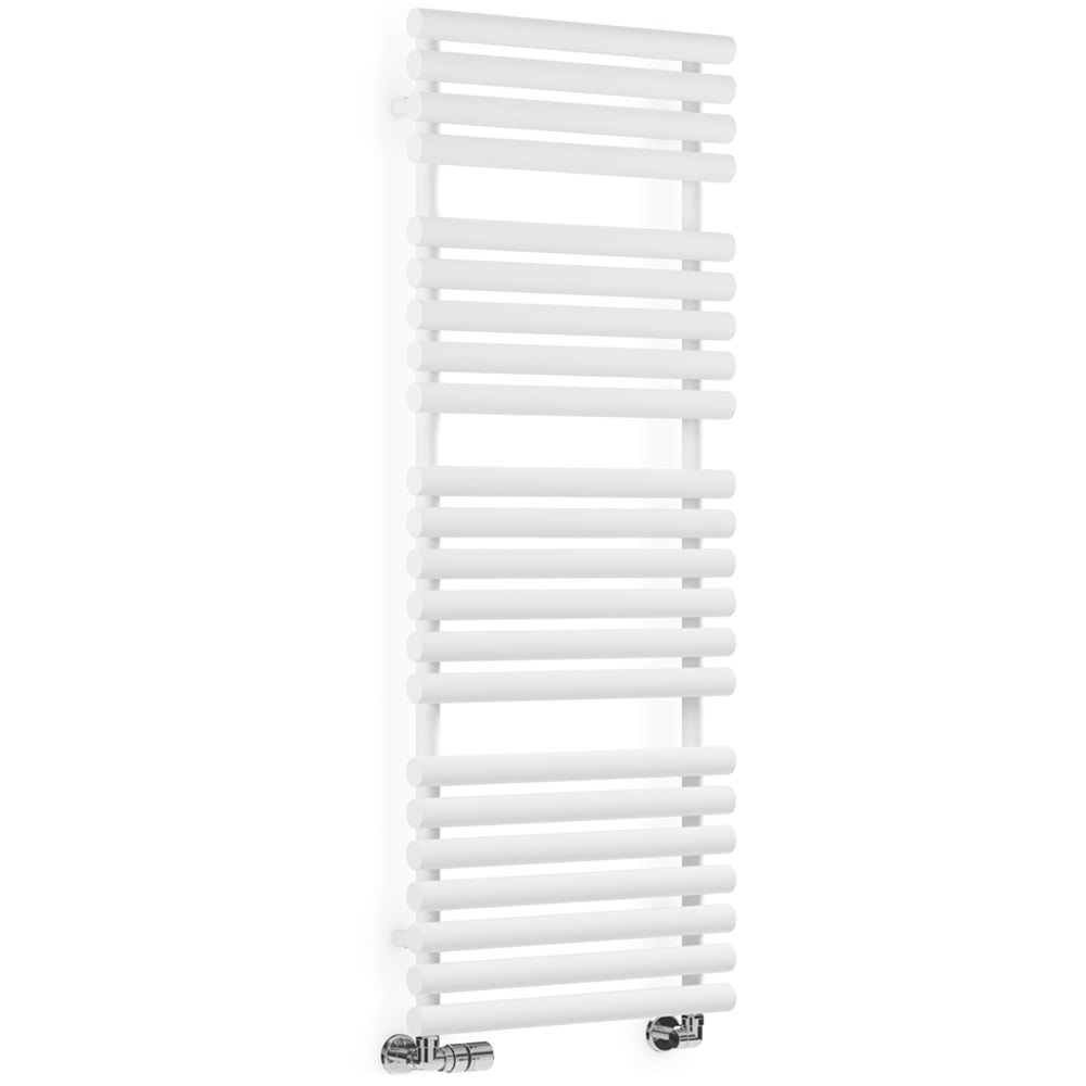 Terma Rolo Towel 2629BTU White Heated Towel Rail 1360 x 520mm Image 1