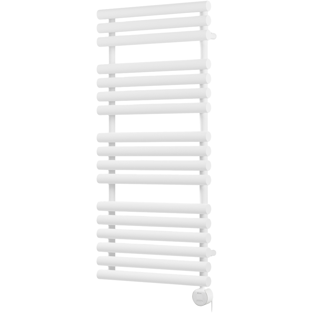 Terma Rolo Towel White Electric Towel Rail with VEO Element Controller 1085 x 520mm Image 1
