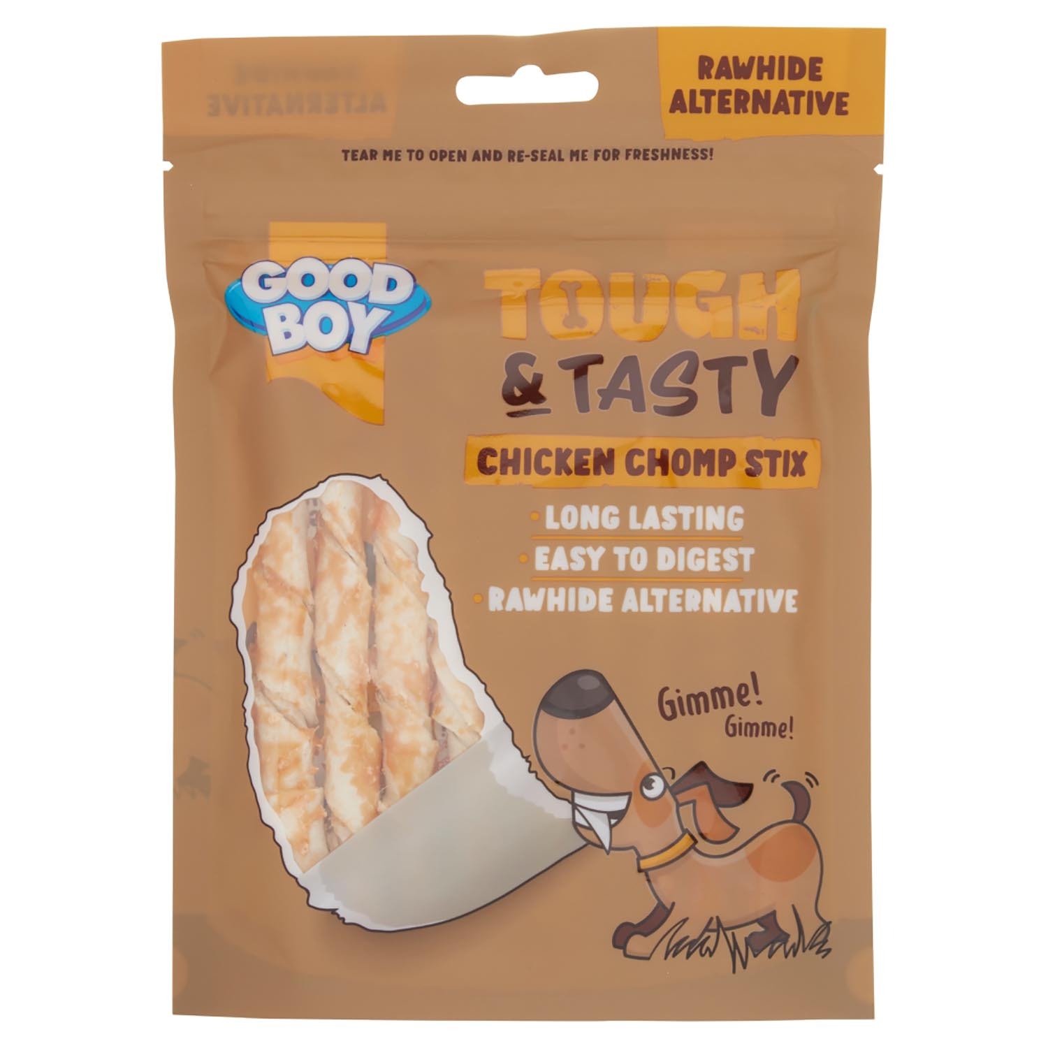 Good Boy Tough and Tasty Chicken Chomp Stix Dog Treat 60g Image