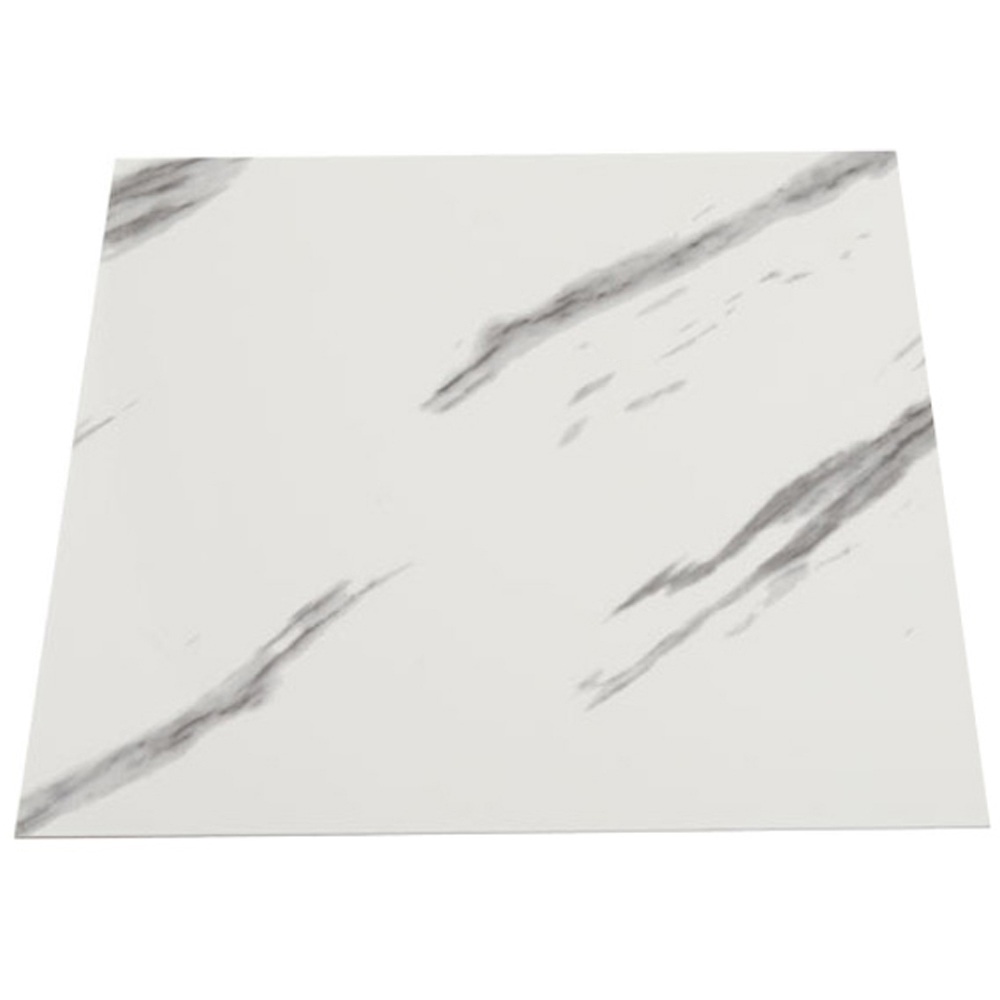 Living and Home Marble Patterned Calacatta White and Grey PVC Self Adhesive Wall Sticker 10 Pack Image 2