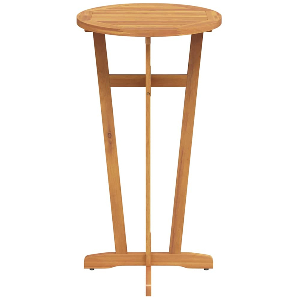 vidaXL Solid Wood Acacia Round Garden Bar Table Image 3