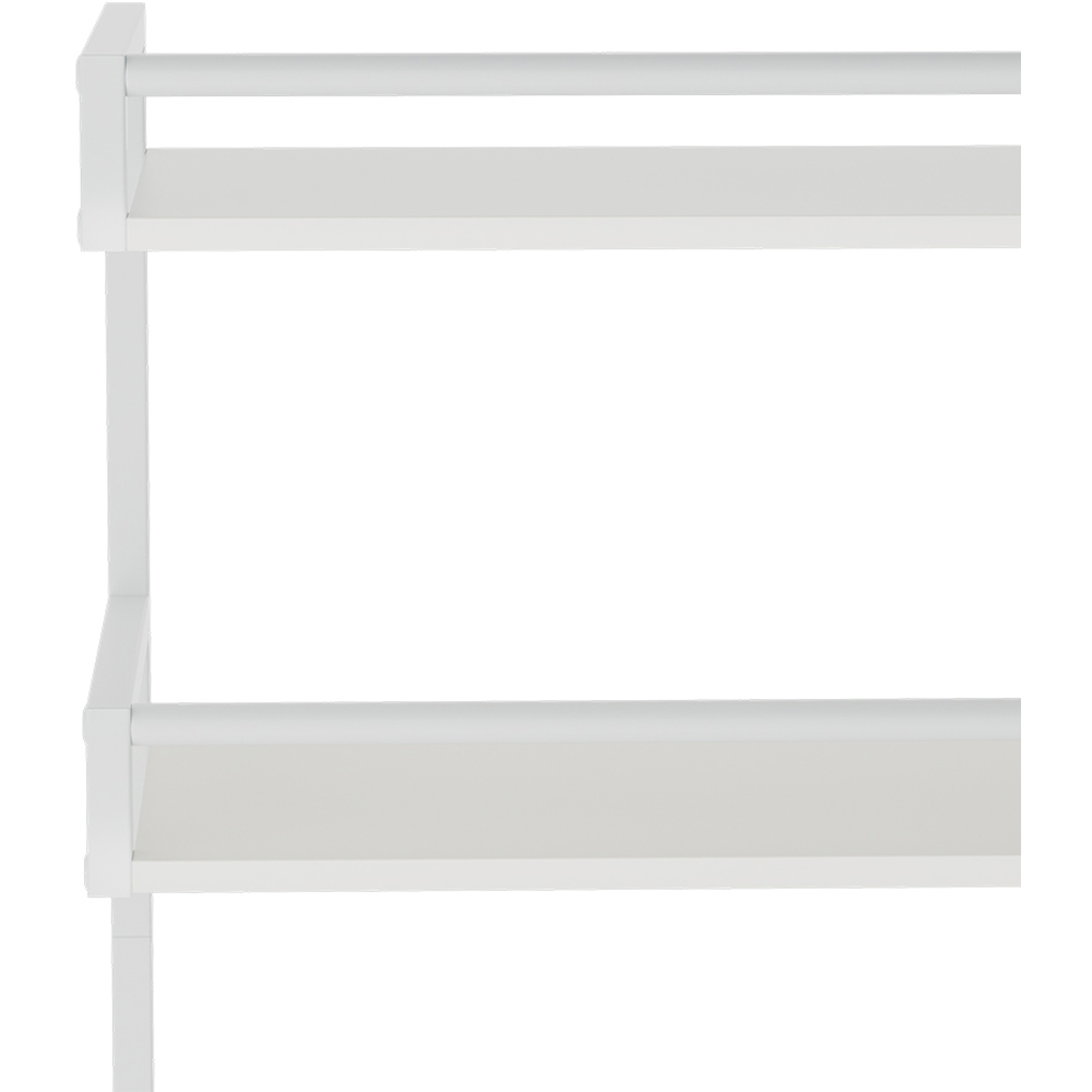 Living and Home 4-Tier White Dressing Table with Open Shelves Image 4