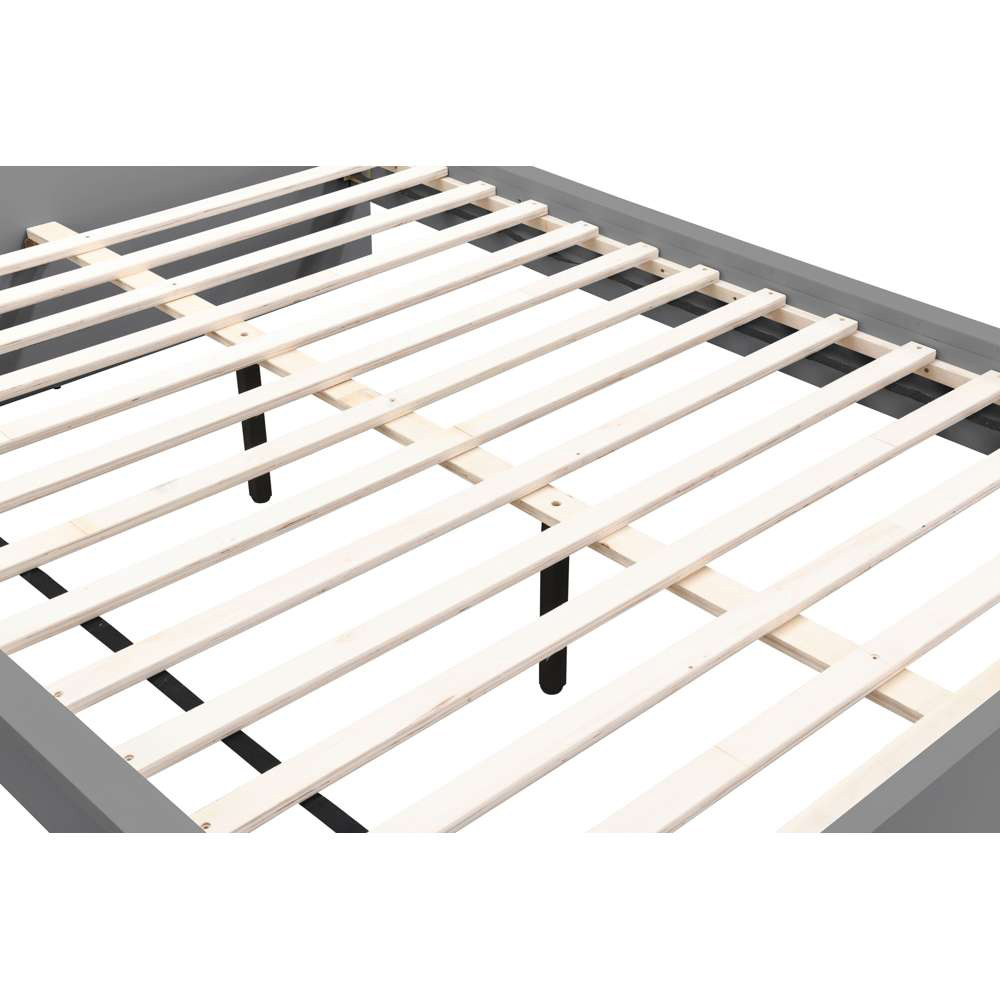 Oslo King Size Grey Bed Image 7