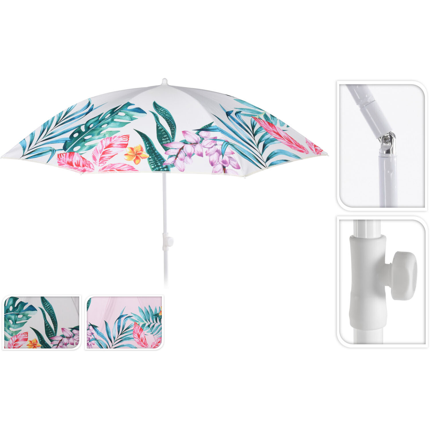 Koopman Assorted Beach Umbrella - 180cm / 110cm Image 2