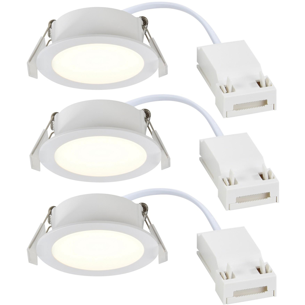 Nordlux Olea 3-Kit 345 Lumens 2700K White LED Downlight Image 1