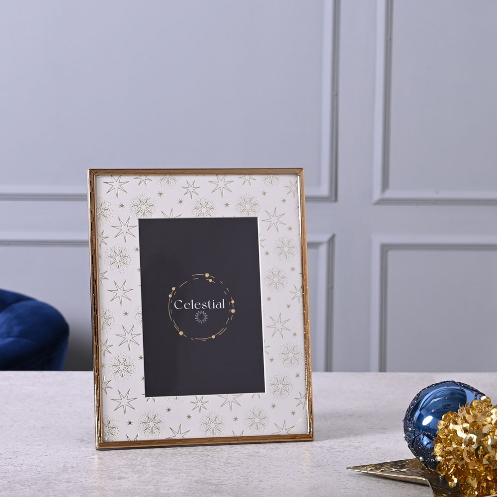 The Christmas Gift Co Celestial Gold Photo Frame 5 x 7 inch Image 2
