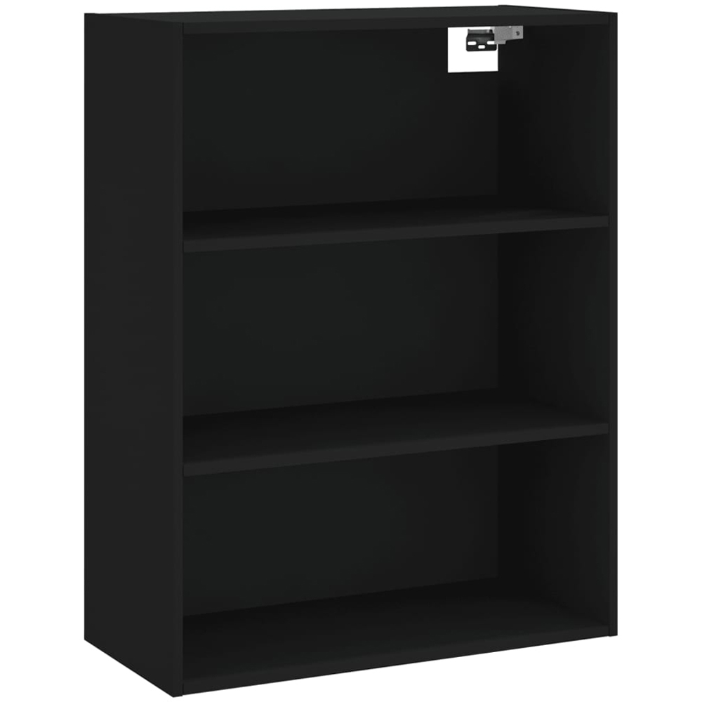vidaXL Single Door 3 Drawer 5 Shelf Black Highboard Image 5
