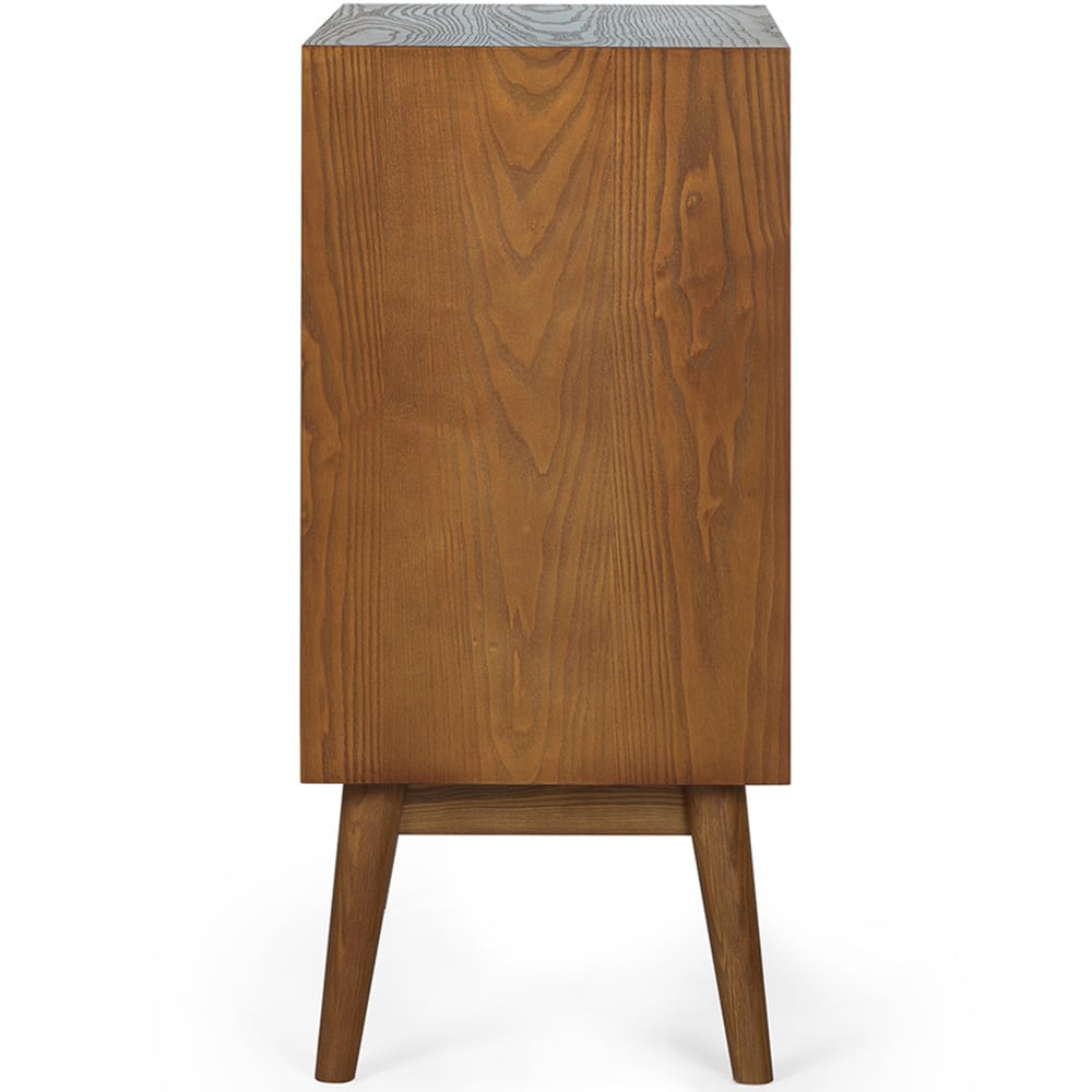 Julian Bowen Lowry 2 Door Cherry Ash Wood Small Sideboard Image 4