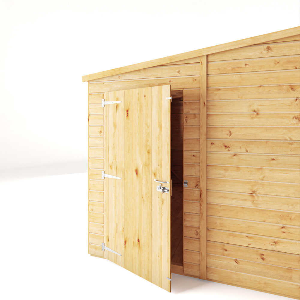 Mercia Woodsman 10 x 8ft Shiplap Glass Pent Shed Image 5