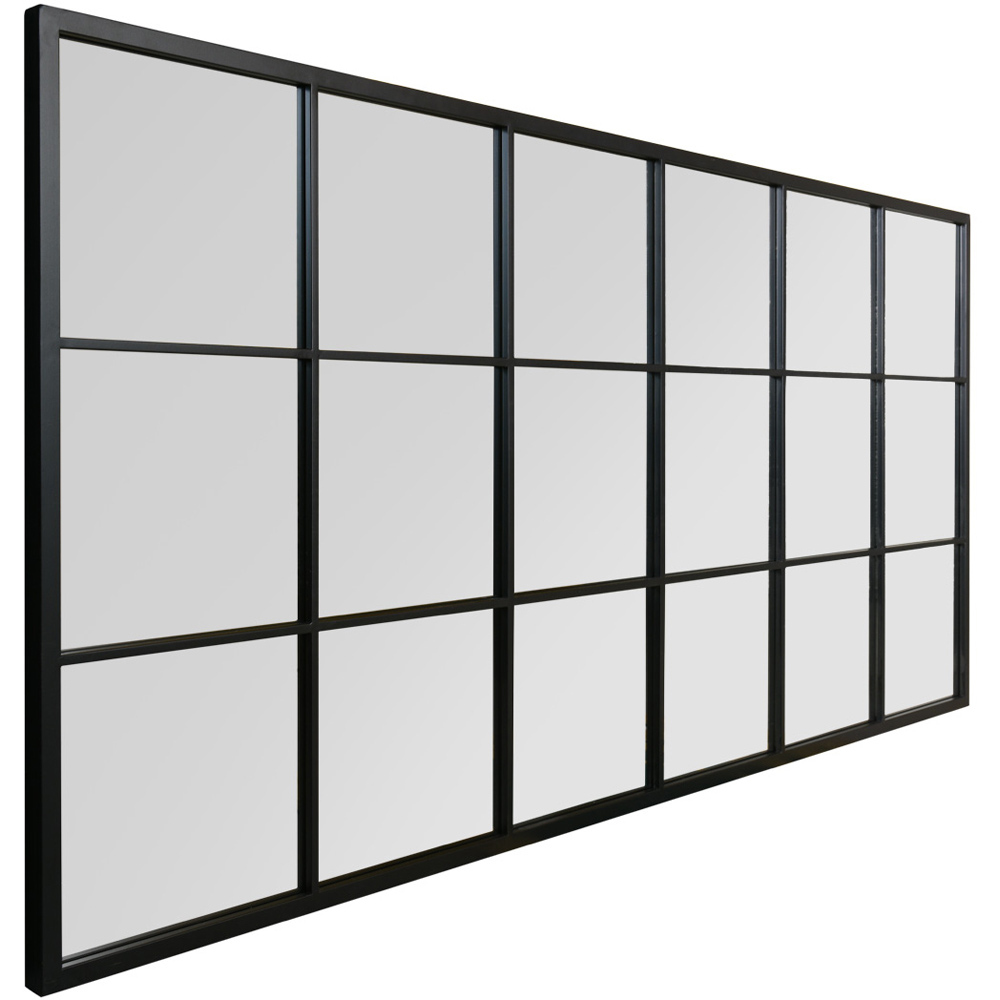 The Fenestra Black Window Leaner Wall Mirror 174 x 85cm Image 5