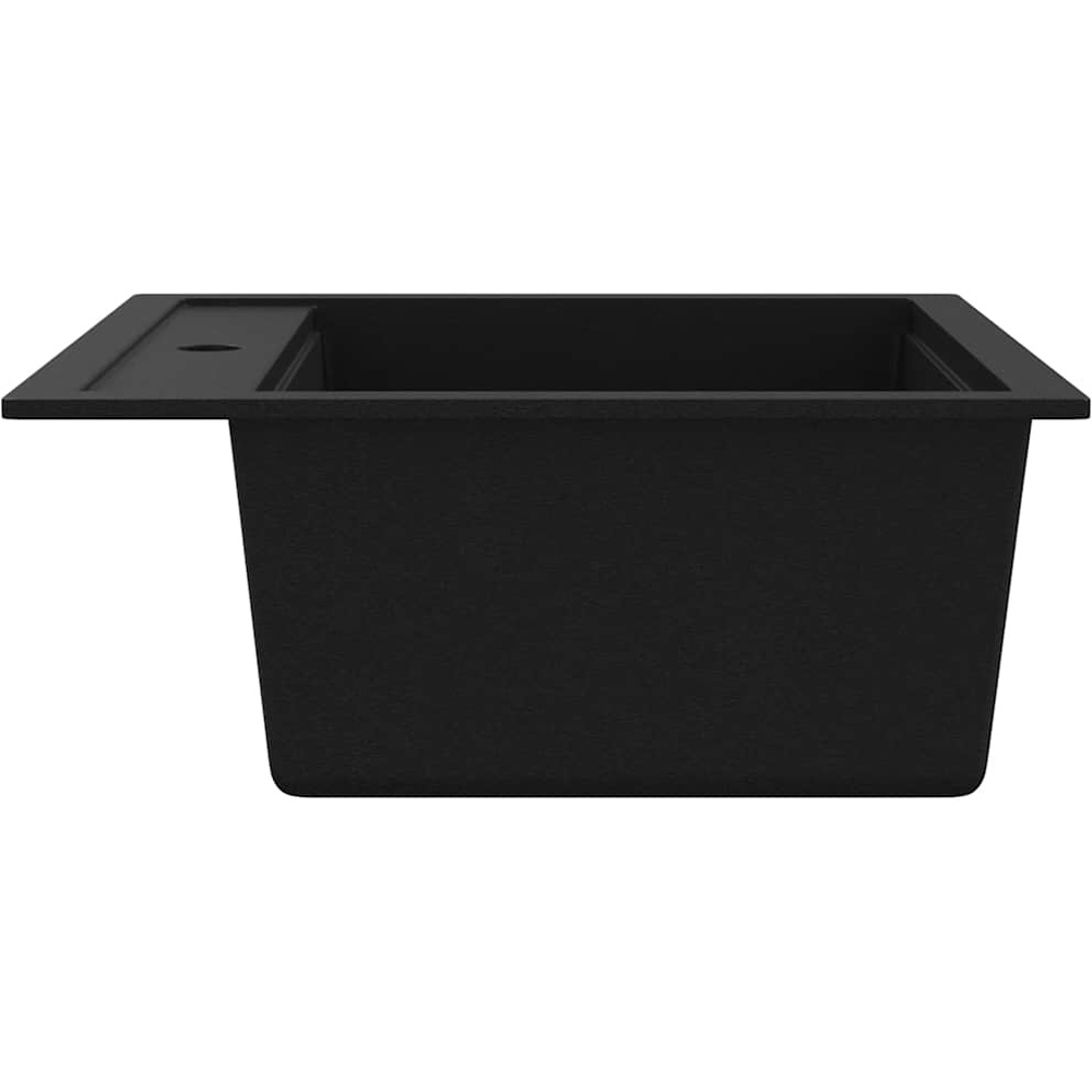 Wallplus Black Granite Single-Basin Kitchen Sink Image 3