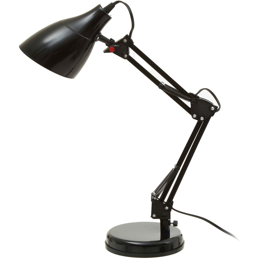 Premier Housewares Finley Black Desk Lamp Image 1