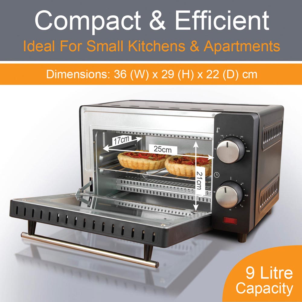 9l mini oven top