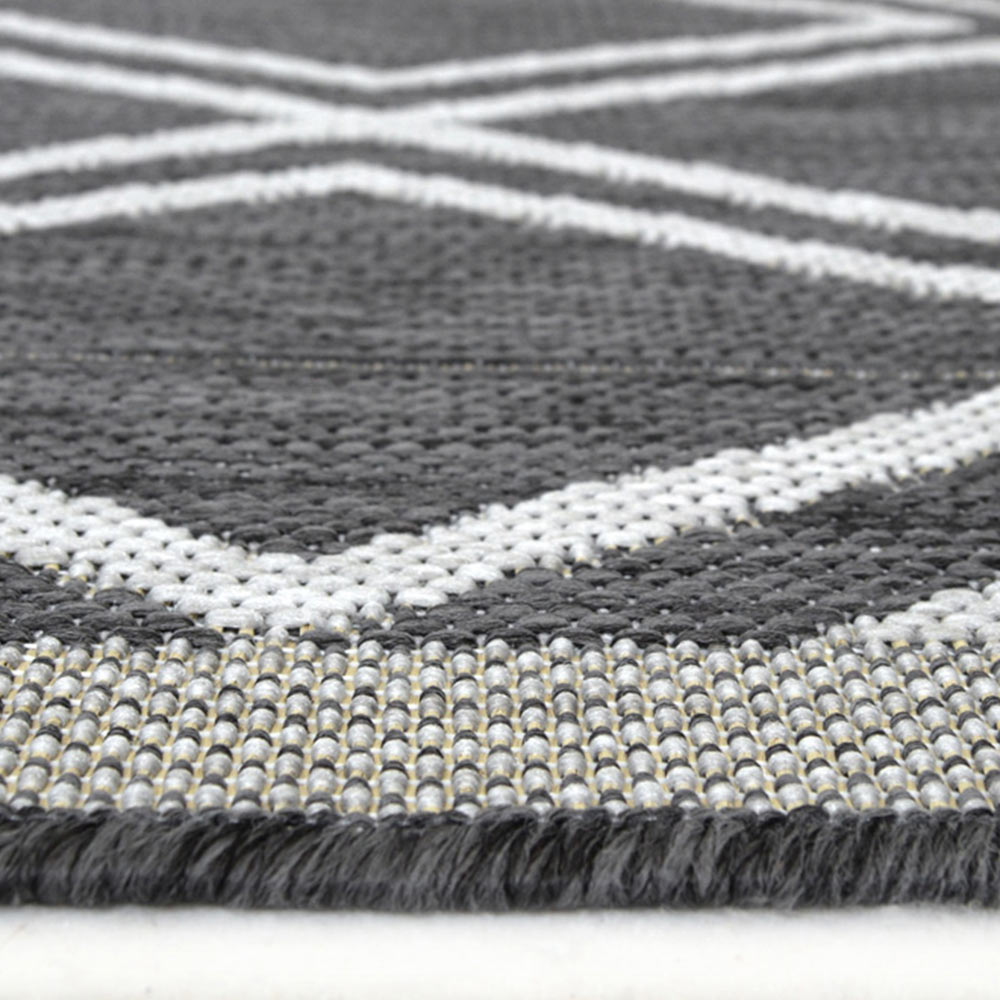 Homemaker County Diamonds Silver Rug 67 x 200cm Image 5
