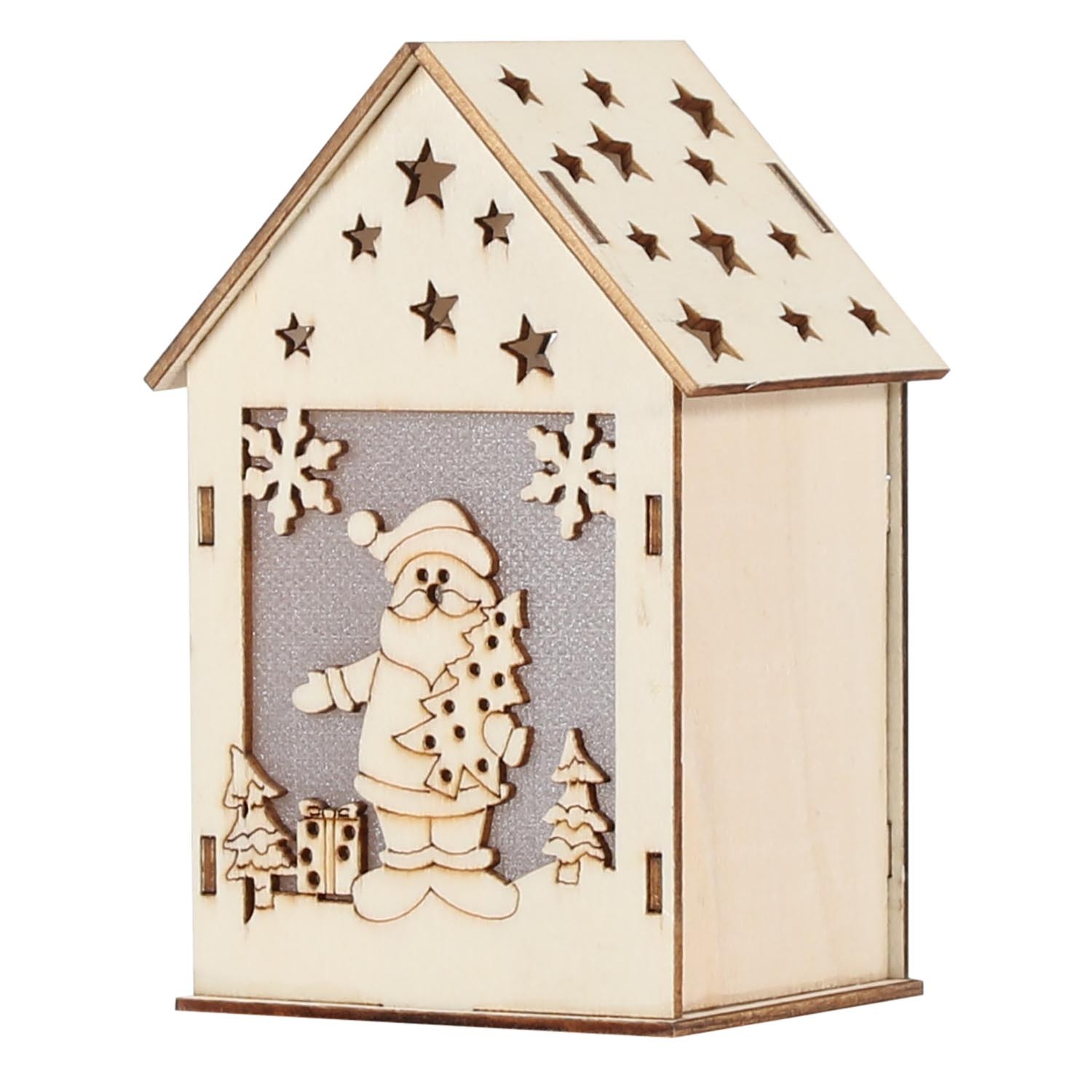 Light Up Wooden House Image 4