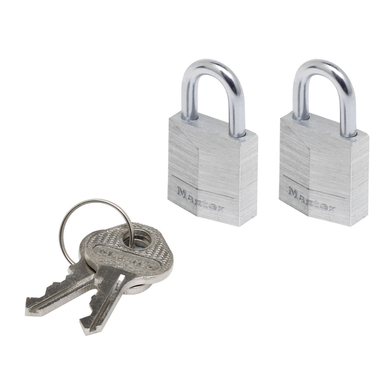 Master Lock Silver Aluminium Padlock 2 Pack Image