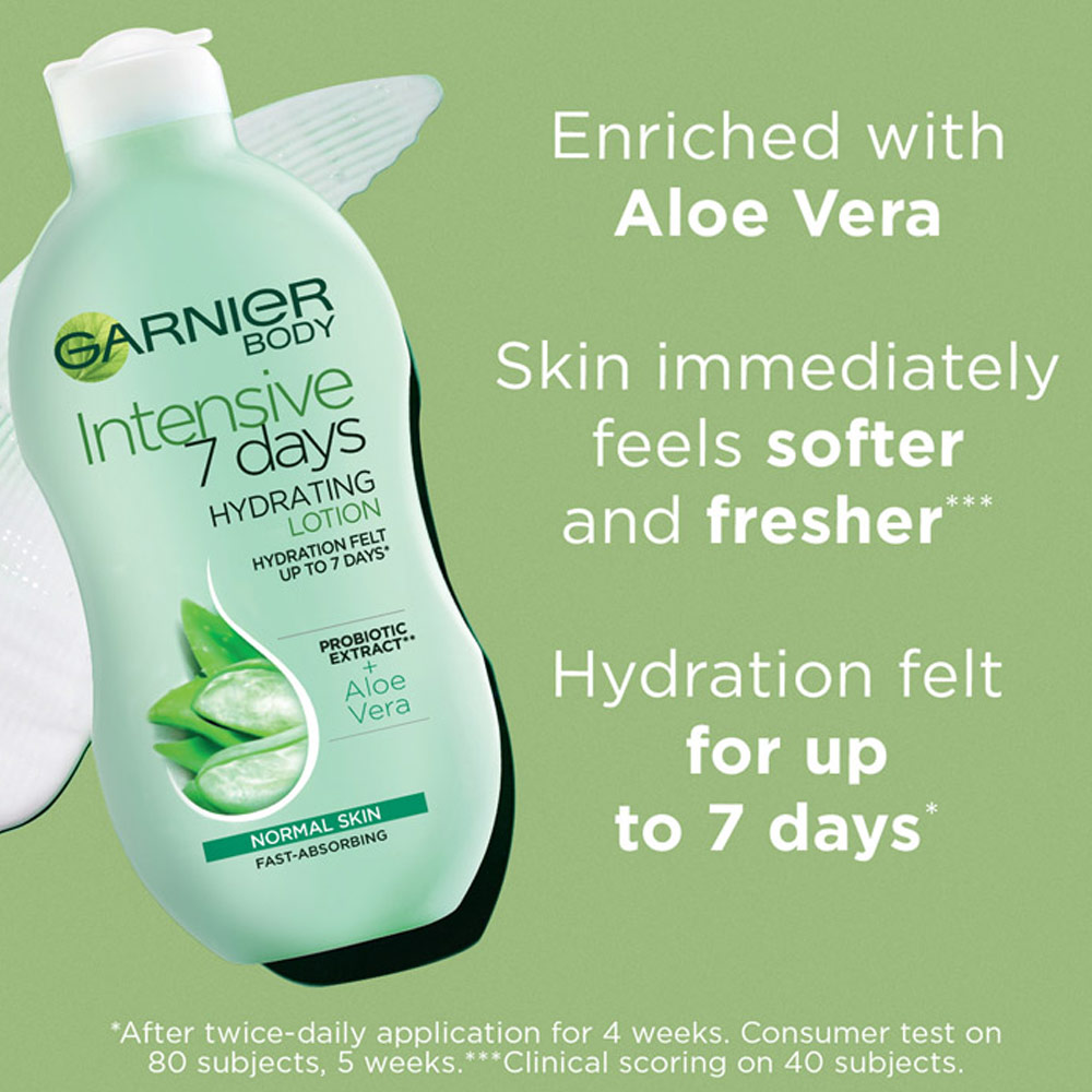 Garnier Intensive 7 Days Aloe Vera and Probiotic Extract Body Lotion 400ml Image 4
