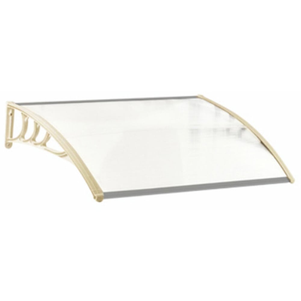 Living and Home White Window and Door Awning Canopy with Brackets 1.5m Image 2